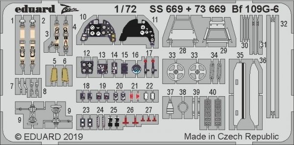 Eduard SS669 Bf 109G-6 1/72 TAMIYA