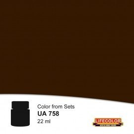 Lifecolor UA758 Blackened Umber 22ml