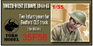 Toro 35F58 NWE 1944-45 - Dwóch żołnierzy do Bedforda QLT Do modelu firmy IBG 1/35