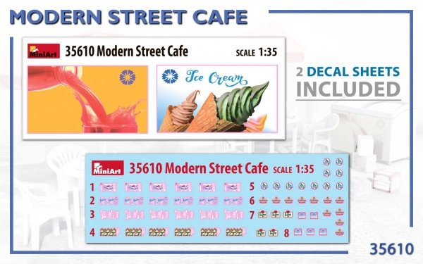 MiniArt 35610 MODERN STREET CAFE 1/35