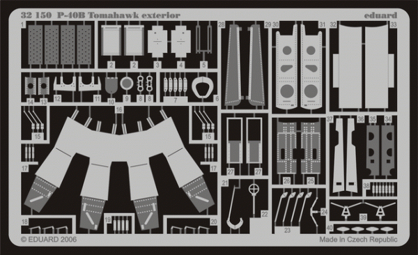 Eduard BIG3236 P-40B 1/32 TRUMPETER