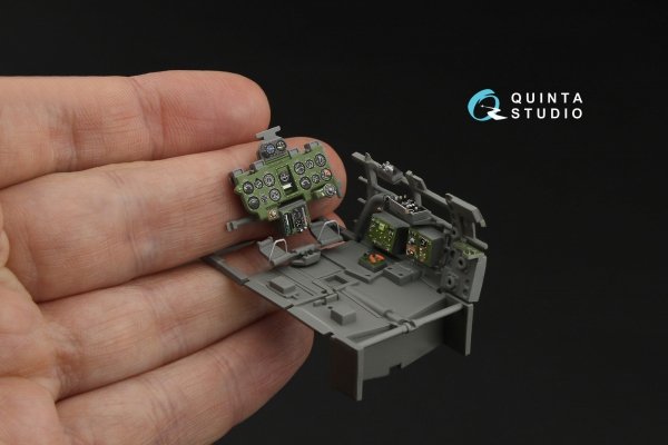 Quinta Studio QD35084 A6M2 Zero (Nakajima Prod.) 3D-Printed &amp; coloured Interior on decal paper (Border Model) 1/35