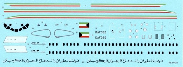 Fly 14421 DC 9-30 Kuwait Air force (1:144)