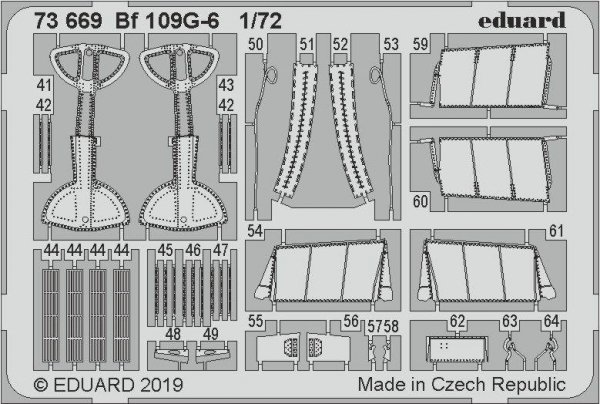 Eduard 73669 Bf 109G-6 1/72 TAMIYA