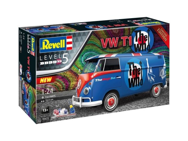 Revell 05672 VW T1 &quot;The Who&quot; - Gift Set 1/24