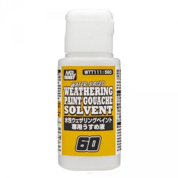 Gunze Sangyo WTT-111 Weathering Paint Gouache Solvent 60ml