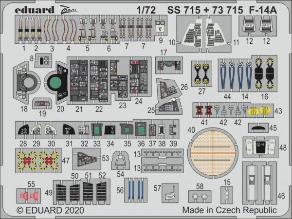 Eduard SS715 F-14A 1/72 GREAT WALL HOBBY