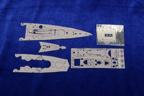 MK1 Design MD-70018 SCHARNHOST WOODEN DECK for TAMIYA 1/700