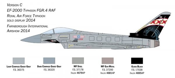 Italeri 1457 EF-2000 Typhoon In R.A.F. Service 1/72