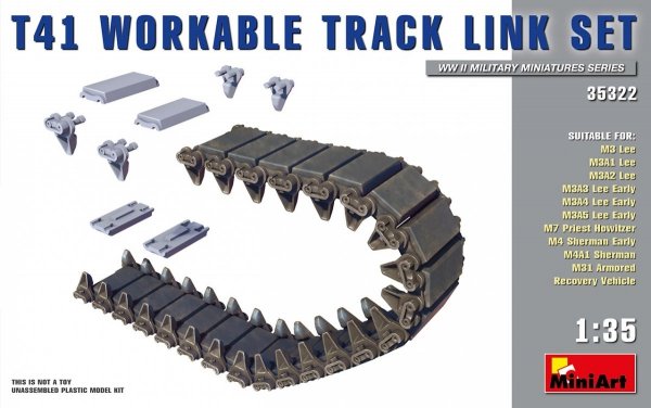 MiniArt 35322 T41 Workable Track Link Set 1/35