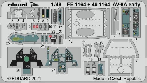 Eduard 491164 AV-8A early KINETIC 1/48