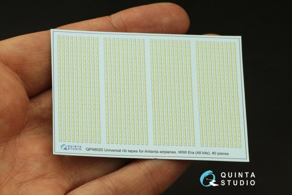 Quinta Studio QP48020 Universal rib tapes for Antanta. WWI, Post-WWI Era (All kits) 1/48
