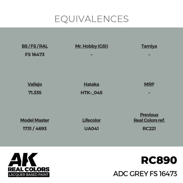 AK Interactive RC890 ADC Grey FS 16473 17 ml