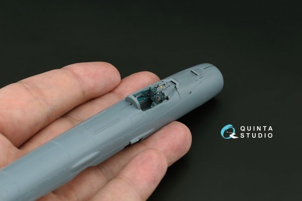 Quinta Studio QD+72259 MiG-21MF (Gorkiy plant) 3D-Printed &amp; coloured Interior on decal paper (Eduard) (with 3D-printed resin parts) 1/72