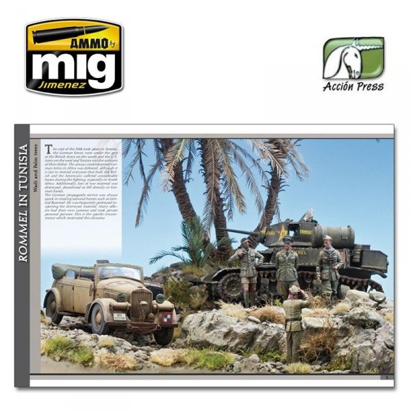 AMMO of Mig EURO0008 Jimenez LANDSCAPES OF WAR: THE GREATEST GUIDE - DIORAMAS VOL. 2 (English)