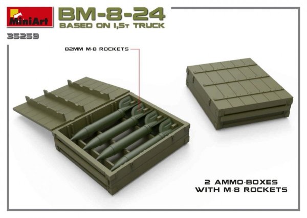 MiniArt 35259 Soviet Rocket Launcher BM-8-24 1/35