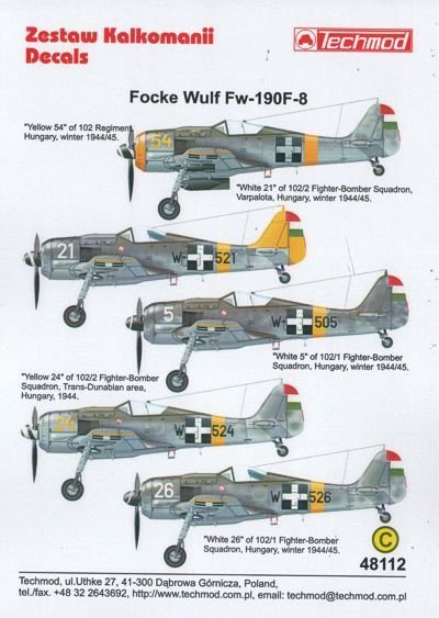 Techmod 48112 Fw-190F-8 (1:48)
