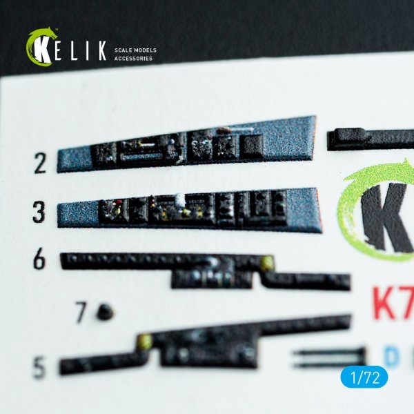 Kelik K72084 F-8E Crusader - interior 3D decals for Academy kit (1/72)