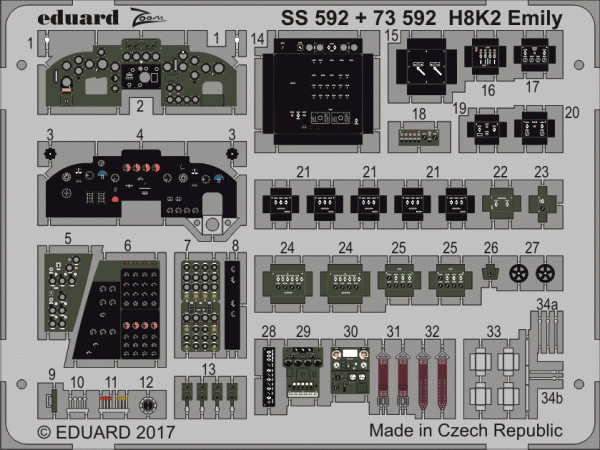 Eduard SS592 H8K2 Emily HASEGAWA 1/72