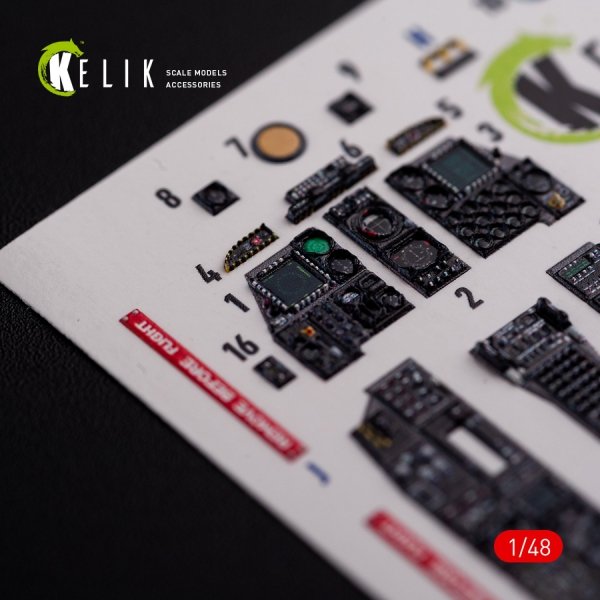 KELIK K48017 A-10C &quot;Thunderbolt &quot; interior 3D decals for Academy kit 1/48