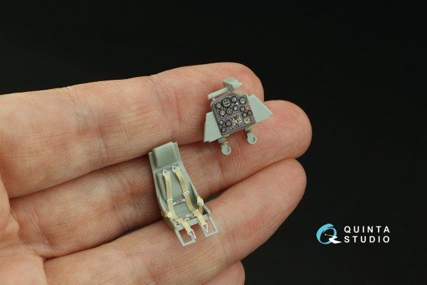 Quinta Studio QD48499 Ta 183 3D-Printed &amp; coloured Interior on decal paper (Academy) 1/48