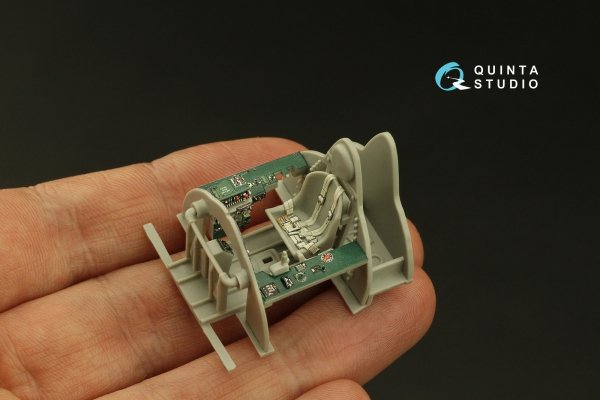 Quinta Studio QD48006 F4F-4 Wildcat 3D-Printed coloured Interior on decal paper (HobbyBoss) 1/48
