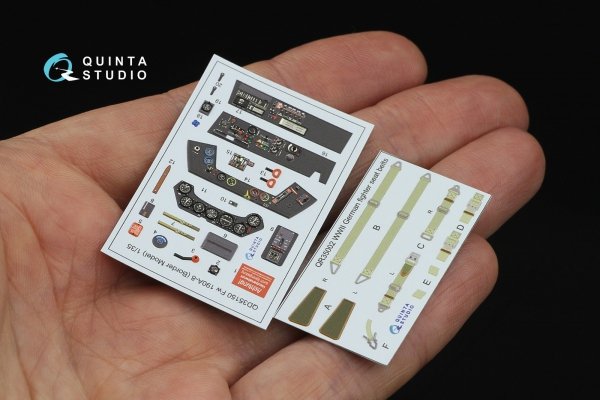 Quinta Studio QD35150 Fw 190A-8 interior 3D decals Border Model 1/35