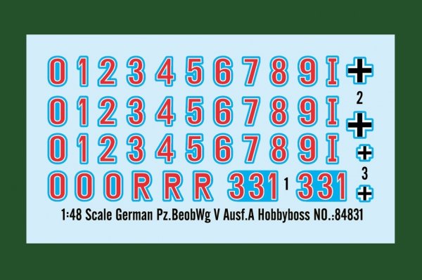 Hobby Boss 84831 German PzBeobWg V Ausf.A 1/48