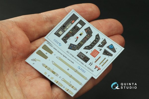 Quinta Studio QD32221 FW 190A-4 3D-Printed coloured Interior on decal paper (Zoukei Mura SWS) 1/32