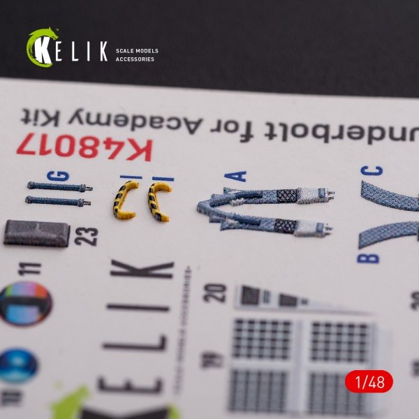 KELIK K48017 A-10C &quot;Thunderbolt &quot; interior 3D decals for Academy kit 1/48