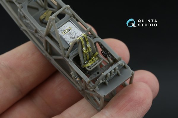 Quinta Studio QD+48583 Westland Lysander Mk.III 3D-Printed &amp; coloured Interior on decal paper (Airfix) (with 3D-printed resin parts) 1/48