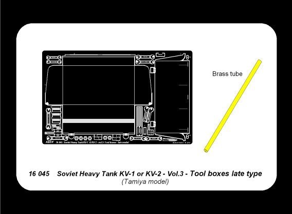 Aber 16045 Russian Heavy Tank KV-1 or KV-2 vol3 - Tool boxes late (1:16)