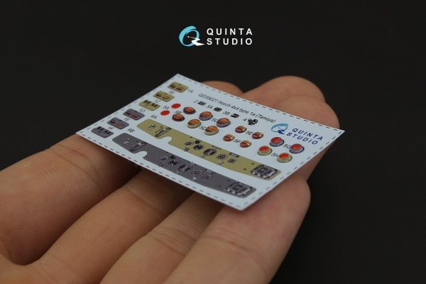 Quinta Studio QD35027 Horch 4X4 type 1a 3D-Printed &amp; coloured Interior on decal paper (for Tamiya kit) 1/35
