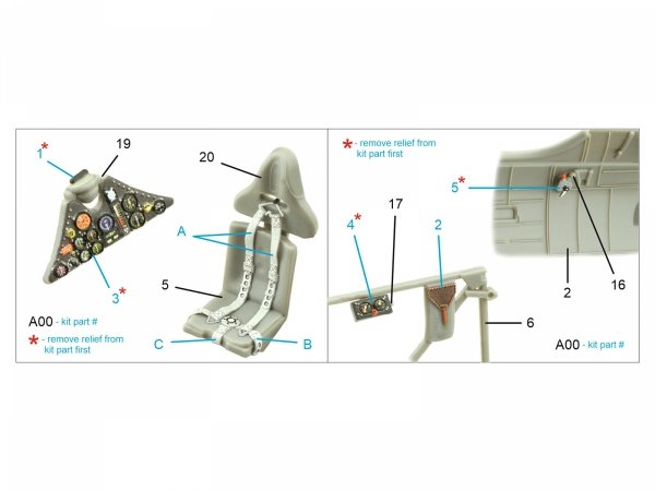 Quinta Studio QD48335 PZL P.11c 3D-Printed &amp; coloured Interior on decal paper (Arma Hobby) 1/48