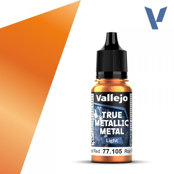 Vallejo 77105 Forged Red - True Metallic Metal - Light 18ml