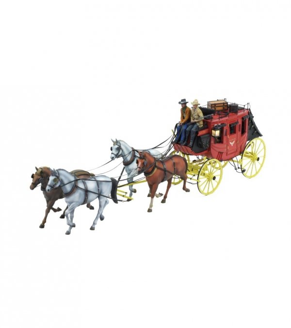 ARTESANIA LATINA 20345H Figurki 2 koni z żywicy o dużej gęstości do dyliżansu 1/12