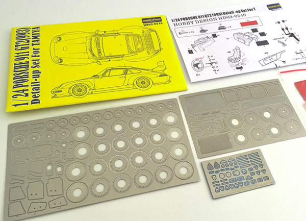 Hobby Design HD02-0240 Photoetch Detail-Up Set for Porsche 911 GT2 (993) Tamiya 1/24