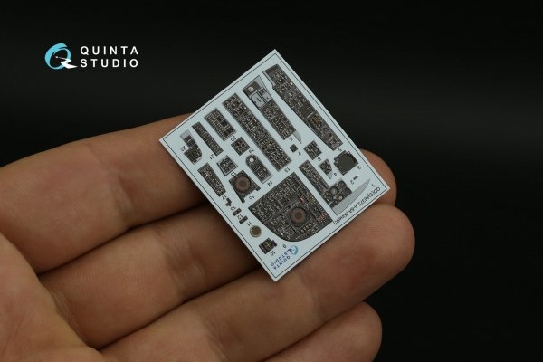 Quinta Studio QDS-48372 A-6A 3D-Printed &amp; coloured Interior on decal paper (Kinetic) (Small version) 1/48