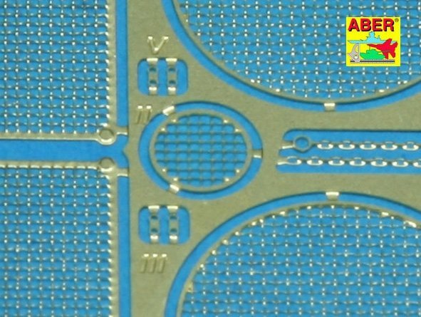 Aber 35G02 Grilles for german tank PzKpfw V Ausf.G/F Panther (Sd.Kfz.181) (1:35)