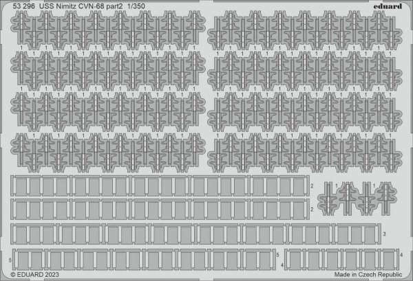 Eduard 53296 USS Nimitz CVN-68 part 2 TRUMPETER 1/350