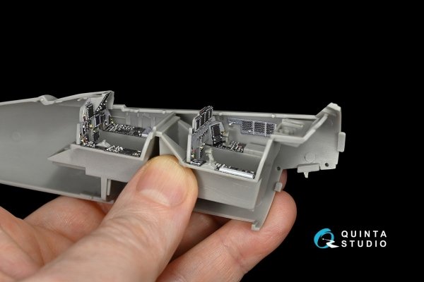 Quinta Studio QD48052 F-15E 3D-Printed &amp; coloured Interior on decal paper (for Revell kit) 1/48