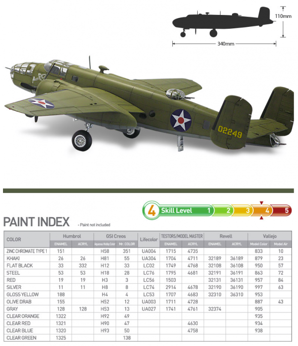 Academy 12336 USAAF B-25B THE BATTLE OF MIDWAY 80th ANNIVERSARY 1/48