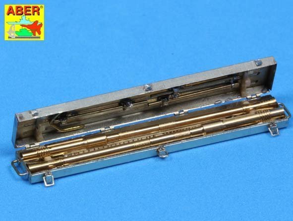 Aber 35L-089 Set of 2 German 2cm L/65 gun barrel for Flak 38 with storage box (1:35)	