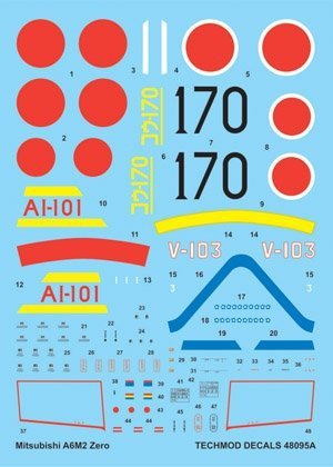 Techmod 48095 - Mitsubishi A6M2 Zero (1:48)