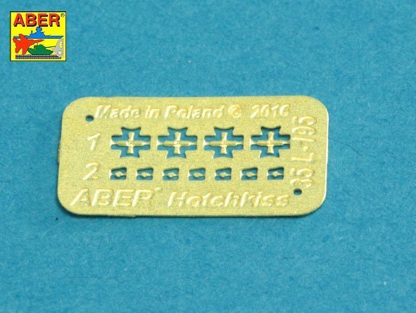 Aber 35L-235 Barrels for British WWI Tank Mk.I Male – 6 pdr. gun x 2 pcs. &amp;amp;amp;amp;amp;amp;amp;amp; 8mm Hotchkiss m.1909 x 3 pcs. (1:35)