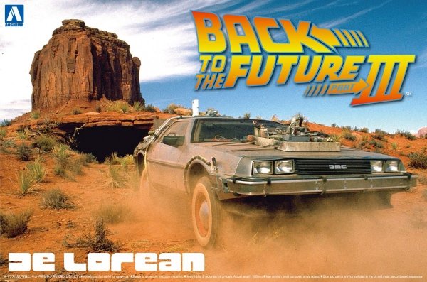 Aoshima 01187 Back to the Future III Delorean 1/24