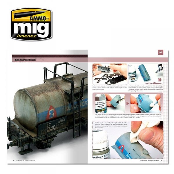 AMMO of Mig Jimenez 6250 MODELLING SCHOOL - RAILWAY MODELING: PAINTING REALISTIC TRAINS