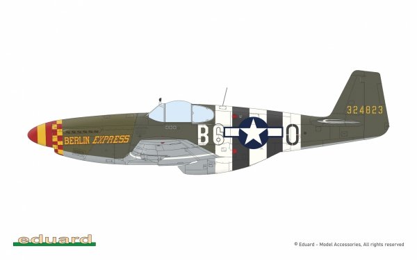 Eduard 82176 P-51B Mustang Malcolm Hood Canopy - The ProfiPACK Edition 1/48