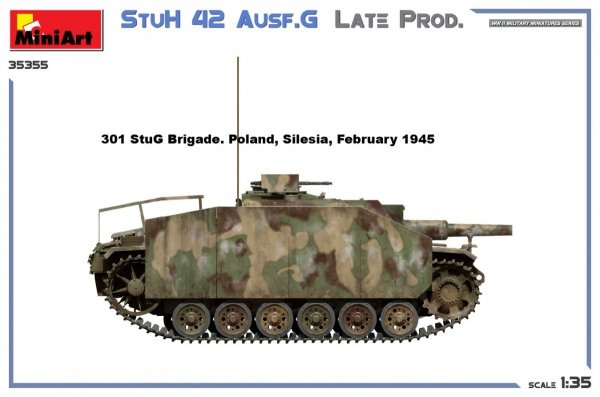 MiniArt 35355 StuH 42 Ausf. G LATE PROD 1/35