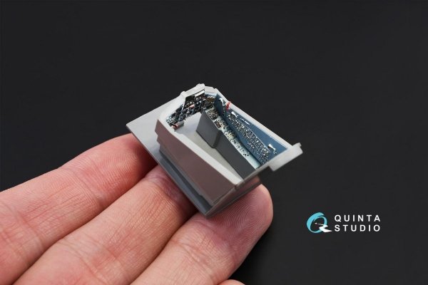Quinta Studio QD48067 Su-25 3D-Printed &amp; coloured Interior on decal paper (for KP kit) 1/48